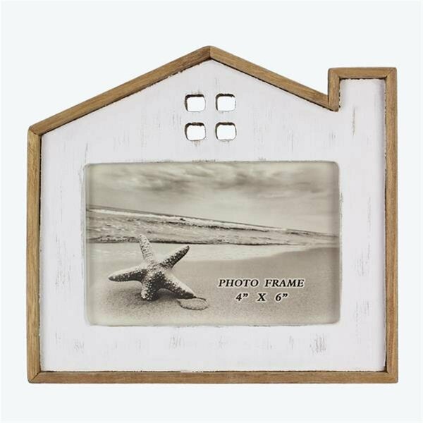 Youngs 4 x 6 in. Wood House Photo Frame 21626